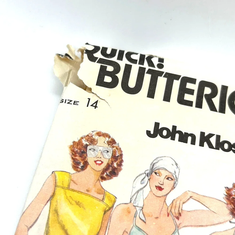 Butterick Vintage 1980's Pattern #6100 John Kloss Misses Bikini Size 14‎
